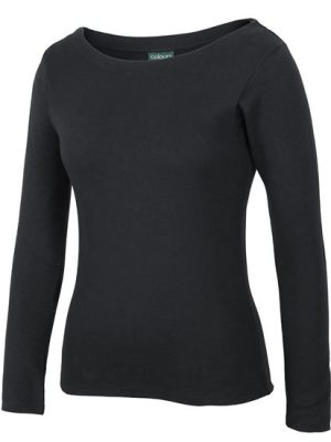 C of C LADIES L/S BOAT NECK TEE
