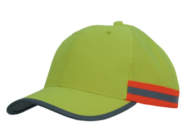 Luminescent Safety Cap with 2 Tone Reflective