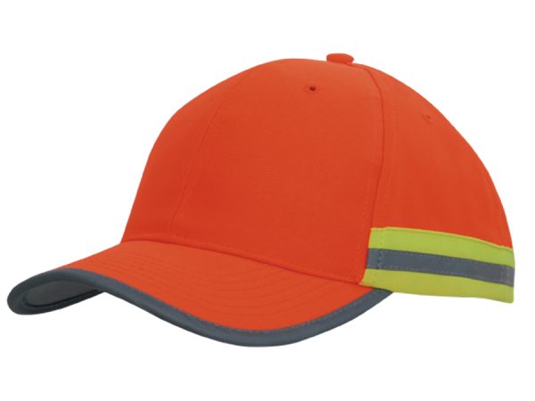 Luminescent Safety Cap with 2 Tone Reflective