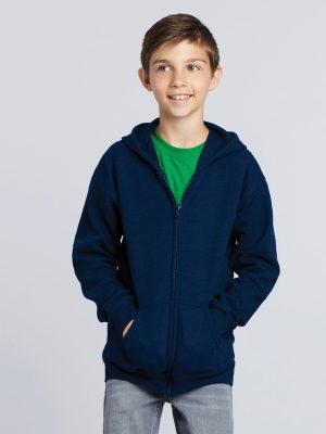 Gildan Heavy Blend Youth Full Zip Hooded Sweatshir