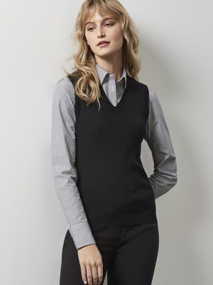 Womens V-Neck Knit Vest