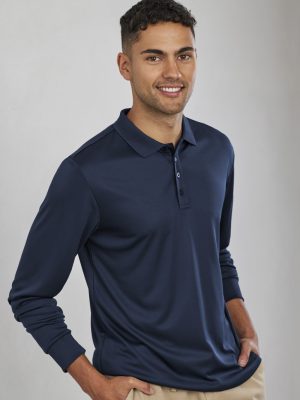 Mens Action Long Sleeve Polo