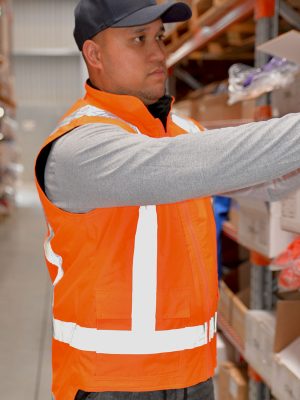 Work-Guard Reversible Fleece Lined Safety Vest Day