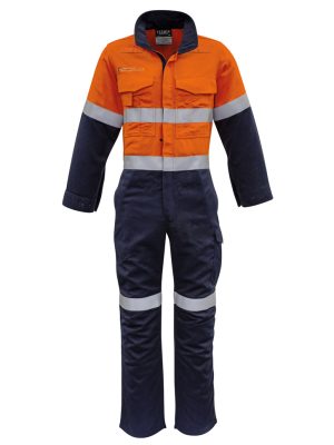 Mens Orange Flame Overall - Hoop Taped