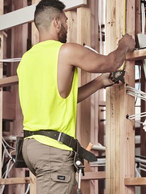 Mens Hi Vis Sleeveless Tee