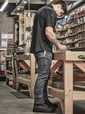 Mens Essential Basic Stretch Cargo Pant