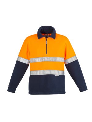 Unisex Hi Vis Polar Fleece Pullover - Hoop Taped