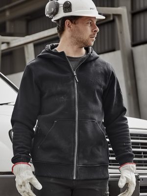 Unisex Zip Front Multi-Pocket Hoodie
