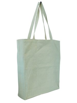 LARGE HEMP TOTE BAG - NATURAL