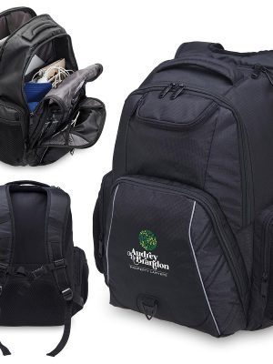 FORTRESS LAPTOP BACKPACK-BLACK