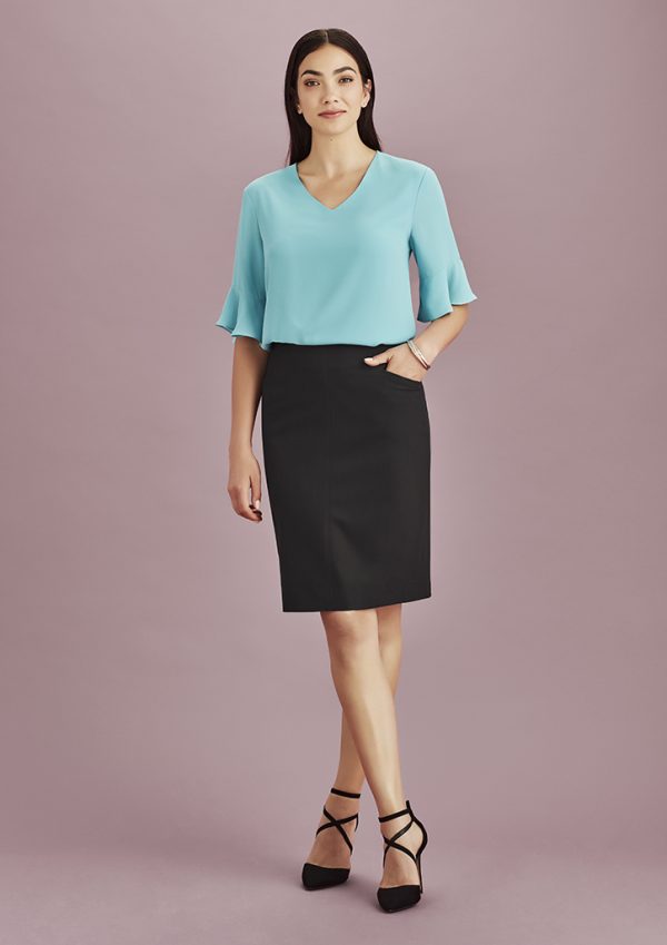 Womens Siena Bandless Pencil Skirt