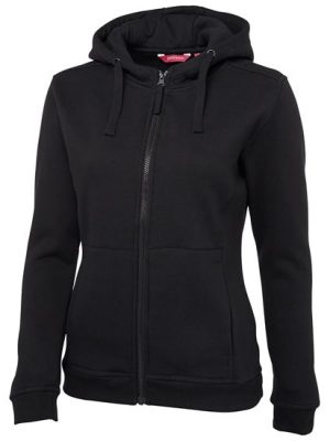 JB's LADIES FULL ZIP FLEECY HOODIE