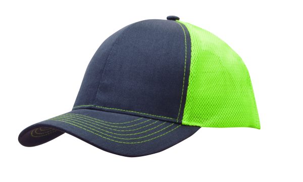 Brushed Cotton/Mesh Back Two-Tone Cap