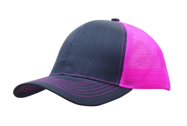 Brushed Cotton/Mesh Back Two-Tone Cap