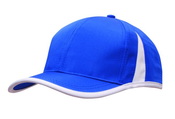 Sports Rip Stop Cap with Contrast Peak & Crown Ins