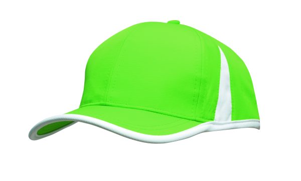Sports Rip Stop Cap with Contrast Peak & Crown Ins