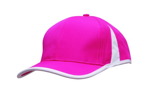 Sports Rip Stop Cap with Contrast Peak & Crown Ins