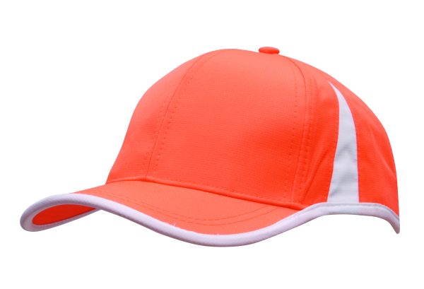 Sports Rip Stop Cap with Contrast Peak & Crown Ins