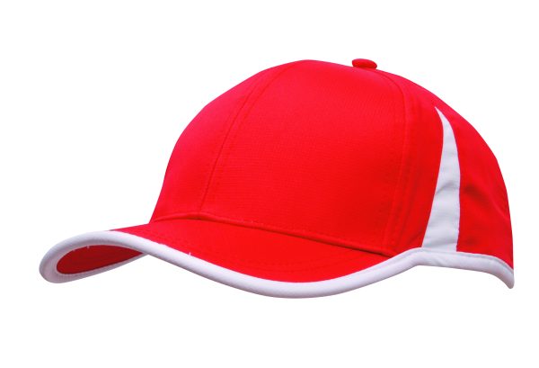 Sports Rip Stop Cap with Contrast Peak & Crown Ins