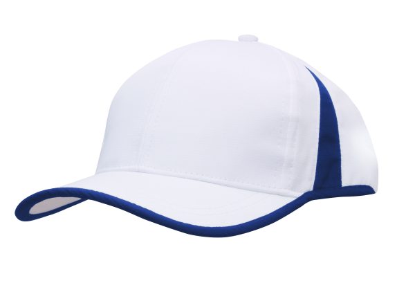 Sports Rip Stop Cap with Contrast Peak & Crown Ins