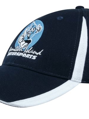 Brushed Heavy Cotton Cap with Inserts on the Peak 