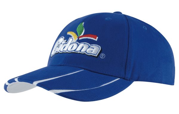Brushed Heavy Cotton Cap with Laminated Two-Tone P