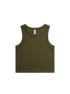 Wo's Organic Rib Crop Tank | 4064G