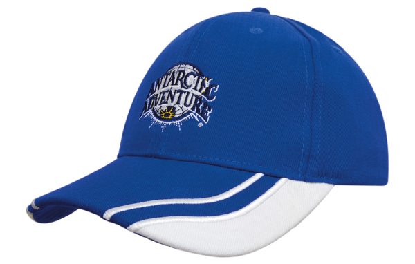 Brushed Heavy Cotton Cap with Curved Peak Inserts