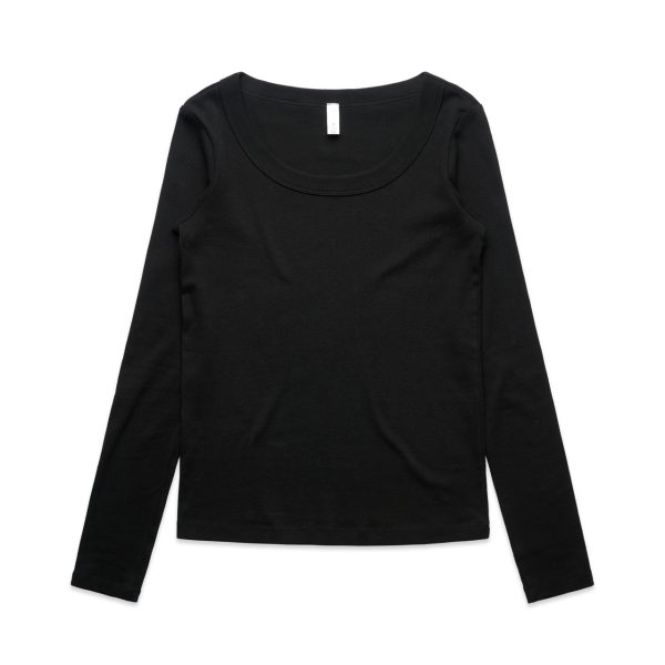 Wo's Organic Rib L/S Tee | 4075