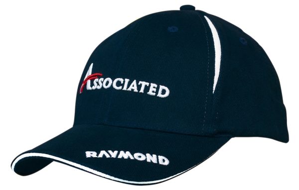 Brushed Heavy Cotton Cap with Crown Inserts & Sand