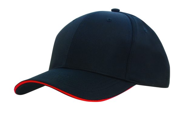 Ripstop Sports Cap with Sandwich Peak Trim
