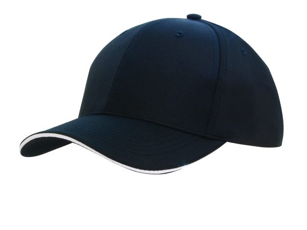 Ripstop Sports Cap with Sandwich Peak Trim
