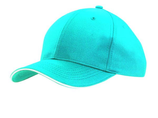 Ripstop Sports Cap with Sandwich Peak Trim