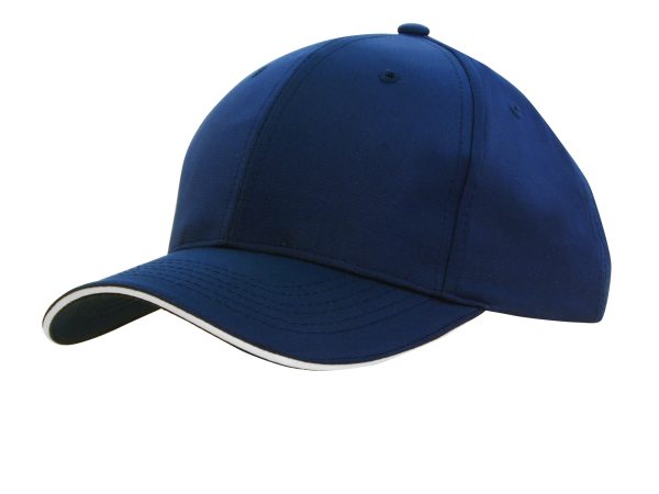 Ripstop Sports Cap with Sandwich Peak Trim