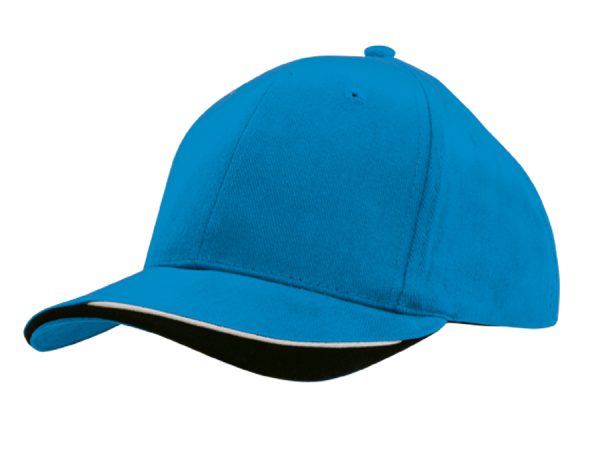 Brushed Heavy Cotton Cap with Indented Peak