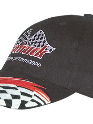 Brushed Cotton Cap with Swoosh & Check Embroidery