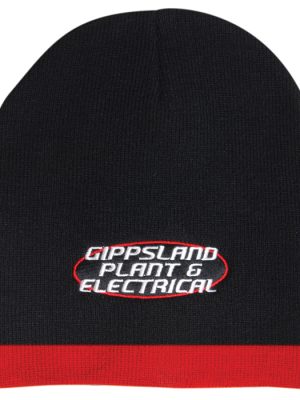 Roll Down Two Tone Acrylic Beanie