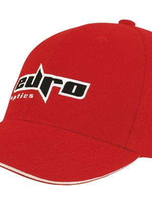 Brushed Heavy Cotton Cap with Sandwich Trim