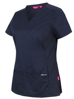 JB's LADIES PREMIUM STRETCH PANEL SCRUB TOP