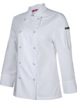 JB's LADIES L/S SNAP BUTTON CHEFS JACKET