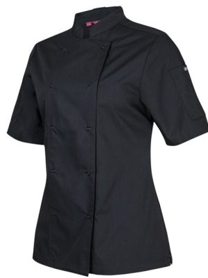 JB's LADIES S/S SNAP BUTTON CHEFS JACKET