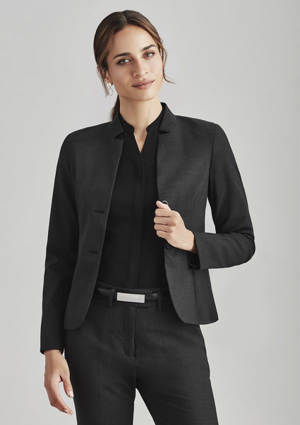 Womens Comfort Wool Stretch Short Jacket with Reve