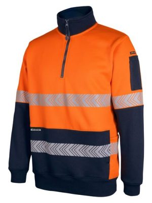 JB's HV 330G 1/2 ZIP SEGMENTED TAPE FLEECE