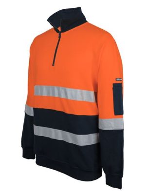 JB's HV 310 (D+N) COTTON 1/2 ZIP FLEECE