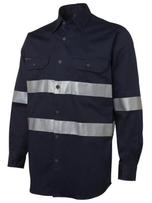 JB's L/S 190G WORK SHIRT WITH REFLECTIVE TAPE