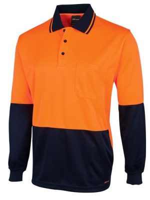 JB's HV 4602.1 L/S JACQUARD POLO