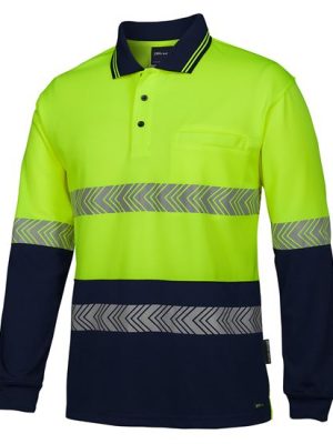 JB's HV L/S SEGMENTED TAPE POLO