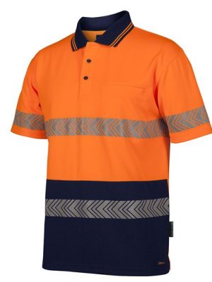 JB's HV S/S SEGMENTED TAPE POLO