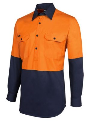 JB's HV CLOSE FRONT L/S 190G SHIRT