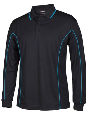 PODIUM L/S PIPING POLO